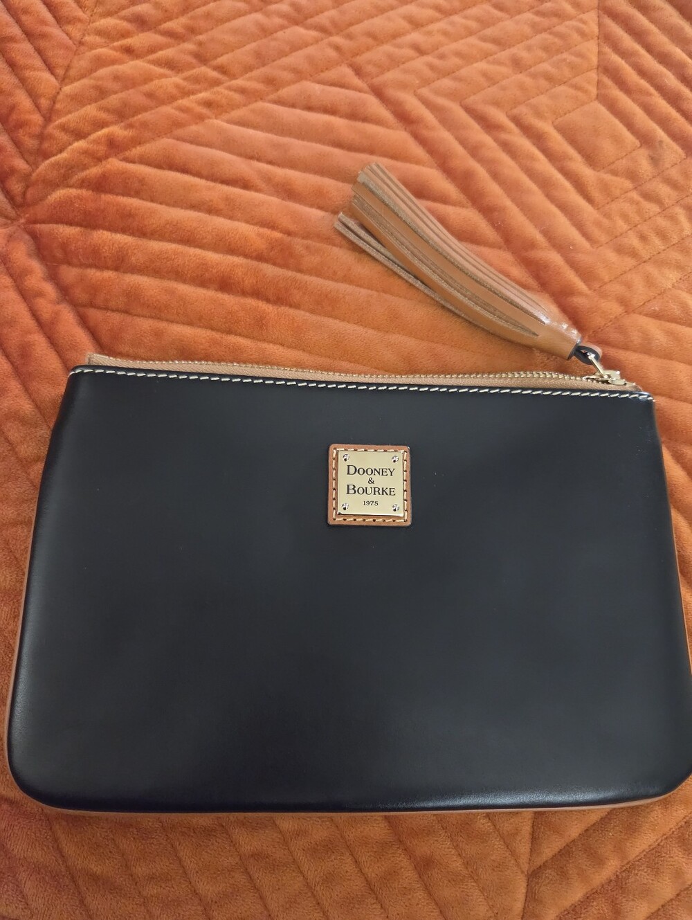 Dooney And Bourke Black Wexford Leather Wrislet